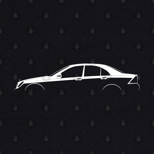 Mercedes-Benz C-Class (W203) Silhouette by Car-Silhouettes